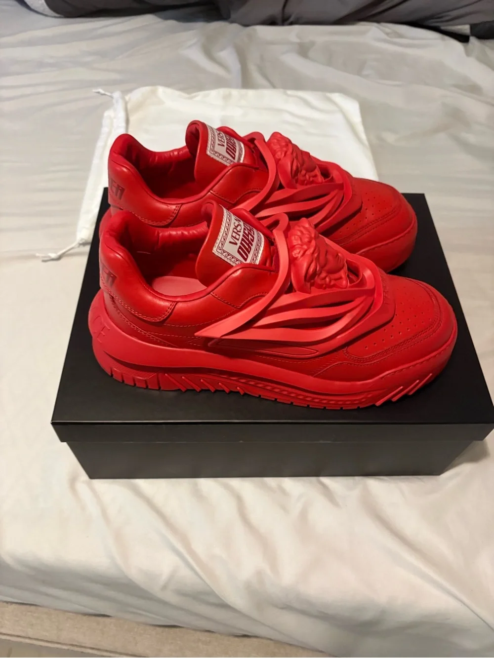Versace striking red